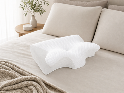 SleepZenza Contourkussen Nek & Schouder Ondersteuning, White