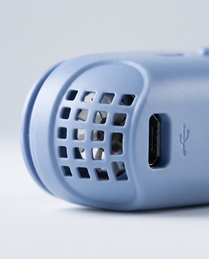 SleepZenza Anti-Snurk Neusclip, close-up ventilatie en USB-poort