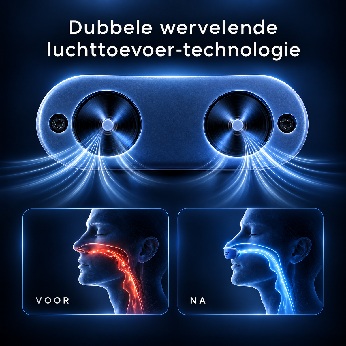 SleepZenza Anti-Snurk Neusclip, dubbele wervelende luchttoevoer-technologie