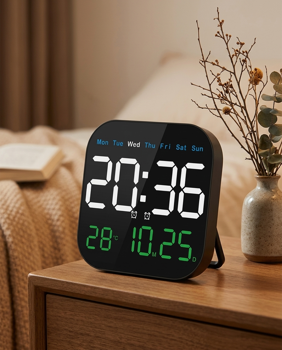 SleepZenza Wandklok, op een kastje