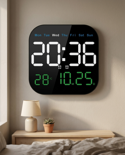 SleepZenza Wandklok, lifestyle op nachtkastje